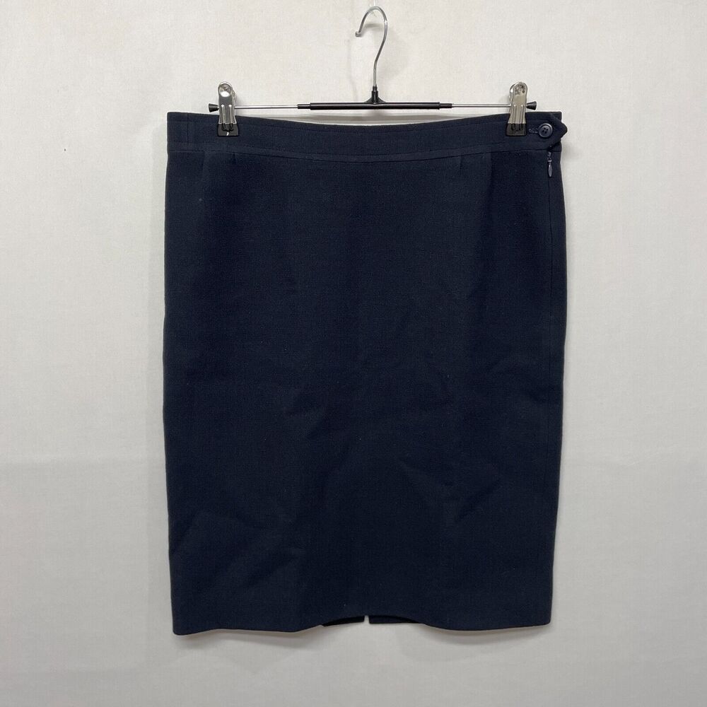 Vintage Christian Lacroix Women Straight Pencil Skirt Size 46 or 48 Wool B355 13